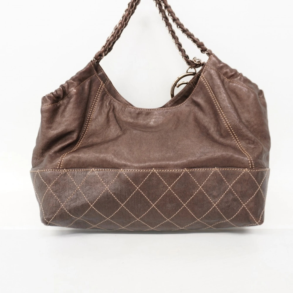 CHANEL Brown Leather Tote Bag - Picture 9 of 9
